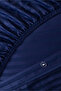 Double Premium Cotton Satin Striped Duvet Cover Set Navy Blue - 3