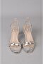 Seç 220 Band-Strapped Evening Dress Shoes (Heel Height:7.5 cm) Silver - 2