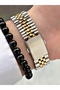 Premium Design Grande Luxury Series Metal Cord Double Calendar Men's Wristwatch-Wristband Gift - 4