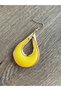 Yellow Color Acrylic Metal Alloy Style Earrings - 4