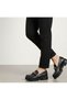 Women's High Anti-Slip Sole Oxford Loafer Shoes with Chain Buckle Detail - 4
