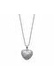 Stainless Steel Zircon Stone Heart Pendant