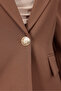 Women's Brown Comfort Fit Blazer Jacket - Comfortable Fit - 5