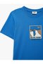 Printed Short Sleeve Crew Neck Cotton T-Shirt - 6
