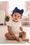 Baby Girl Children's Bow-Tie Hairband, 100% Cotton Combed Cotton, Non-Slip, Ultra Flexible Soft Headband