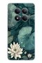 Redmi Note 15 Pro 5g Compatible Green Leafy Water Lily and Dragonfly Printed Silicone Case