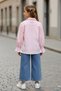 My Little One's Flowers Embroidered Detailed Stoned Girls' 3-Piece Set - Pink - 2