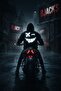 Why so Serious? Front / Back Reflector Printed Premium Biker Hoodie - 2