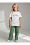 Girl's Lucky Printed Cotton T-Shirt - 4