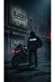 Why so Serious? Front / Back Reflector Printed Premium Biker Hoodie - 3