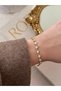 Special Series Baguette Stone Heart Steel Bracelet Gold Elegant Women's Bracelet - 5