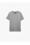 Regular Fit Short Sleeve Crew Neck Basic Cotton T-Shirt - 3