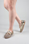 Baft Knitted Detailed Shoes Gold - 3