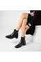 Blanca Black Leather Women's Boots – Tpu Non-Slip Sole – 17 cm Boot Height – Zippered – Leather Inner & Outer Material - 3