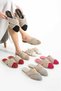 Braided Crossed Closed Women's Slippers Home and Outdoor Slippers Dowry Slippers Stc1250 - 4