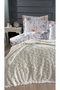 Rabbit Welsoft Puff Rabbit Feather Blanket 100% Cotton Duvet Cover Set - 2