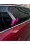 In-Car Neon Led Light Decoration Girl (12 Volt with Suction Cup Pink) - 3
