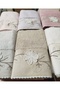 Yasemin 100% Cotton 3D Embroidered 30X50 cm Set of 6 Kitchen Towels - 4