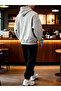 Lıvo Tracksuit Set Hooded Oversize Sweatshirt and Jogger Bottom Sports Combination