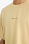 Boxy Fit Yellow Men's T-Shirt F8096Ax/Yl166 - 4