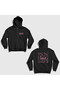 Unisex Black Do It Doit Skz Stray Kids Back Printed Zippered Hooded Sweatshirt 602648Tt
