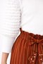Bellarose 31902-26 Girl's 3 Piece Set |   Burgundy Sleeveless Blouse, Striped Trousers and Bag - 7