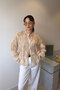 Chiffon Gipeli Design Shirt - Pudra - 2