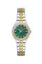 Ladies 2T Silver/Yellow Gold Tone Round Analog Watch