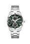 Mens Silver Tone Round Analog Watch