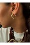 Aria Gold Steel Earrings – Non-Tarnish, Water-Resistant, Elegant Women's Earrings - 2