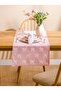 LCW HOME مفرش أرضية مطبوع عليه فيونكة وردية مقاس 45x150 سم - 2