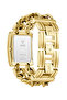 Ladies Yellow Gold Tone Rectangle Analog Watch - 3