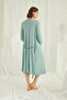 Women'S, Viscose, Square Collar, Light Green, Lace Maternity Nightgown Set - 6