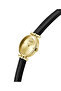 Ladies Yellow Gold Tone Oval Analog Watch - 4
