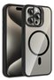 Matrixzn iPhone 14 Pro Max Cover with Remim Lens and Magsafe Stand (234842) - Black