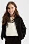 Limi̇ Girl's Soft Flexible Structured Jacket, Trousers, Woven Blouse 3-Piece Set - 6
