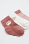 3-Piece Combed Cotton Socks Bs10110 Powder - 4