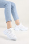 Women's White Sneakers | High-Soled Daily Sneakers, Thick-Soled Trend Casual - 2