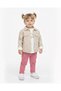 Girl's Holiday Set with Linen Jacket and Trousers, 3-Piece Holiday Set, 0-6 Years Old, Stylish Combination