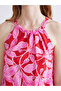 Esvab • Modern & Distinctive Halter Roba Collar Floral Blouse - 3