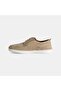 Men's Beige Lace-Up Suede Casual Shoes - 3