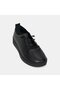 Women's Black Leather Sports Shoes with Rubber Laces - 7