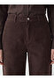 Trendlucky Women's Slim Fit Corduroy Pants with a Difference in Color - 3