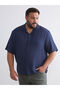 Timeless Clothing & Timeless Choices Large Size Cuban Roba Collar Short Sleeve Muslin Men's Shirt