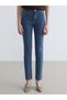 Artı-Store High-Cotton-Content Denim Fabric Slim-Fit Women's Jeans - 2