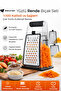 3-in-1 Grater Set with Bowl – Multi-Purpose Vegetable & Cheese Grater with Stainless Steel Blades - 5