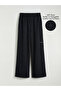 Black Wide Leg Girls' Soft Touch Sweatpants - 2