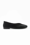 Roselle Suede Minimal Women's Casual Ballerinas - Black