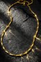 Men's Steel Necklace Gold Color Premium 60 cm - 2