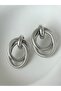 Women's Design Mng Ring Knot Silver Color Silver Earrings